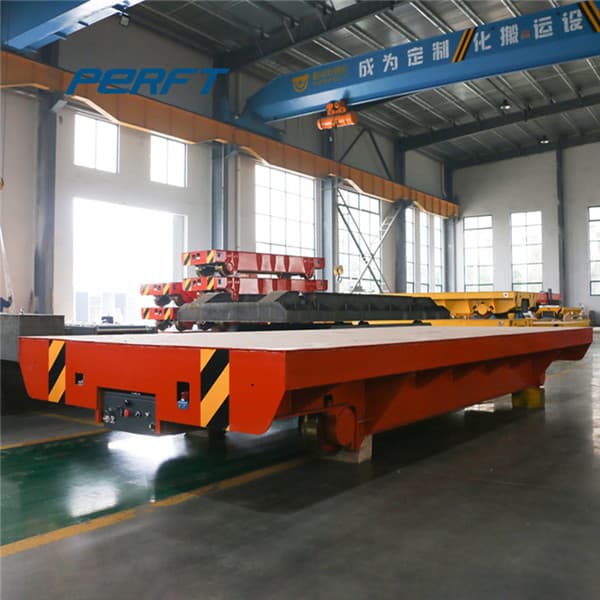 motorized rail cart with pp guardrail 25t